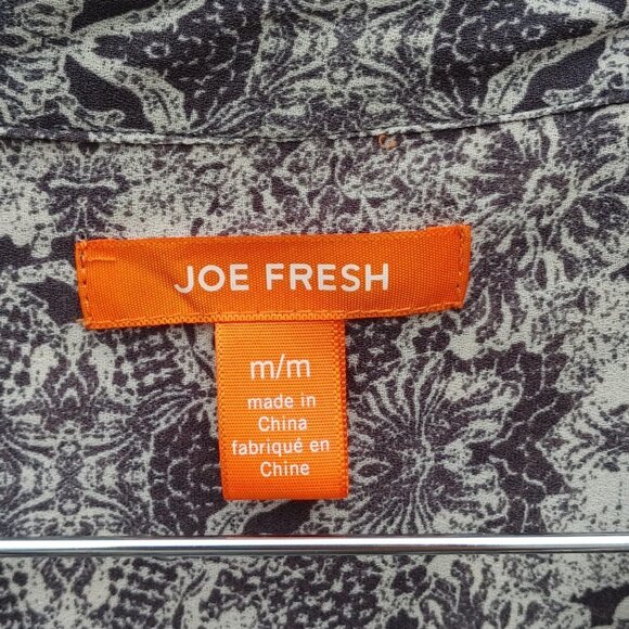 Beautiful Joe Fresh Blouse Women's Medium Long Sleeve Victorian look - Picture 2 of 6